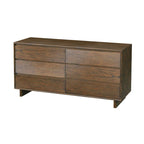 Wood Panel 6 Drawer Dresser
