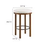 Fable Boucle Fabric Counter Stools - Set of 2