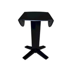 42 in Solid Wood Round Dual Drop Leaf Pedestal Counter Height Dining Table