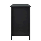 Farmhouse Black Solid Wood Entryway Storage Cabinet with Six Drawers