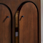 2-Door Arched Door Storage Cabinet