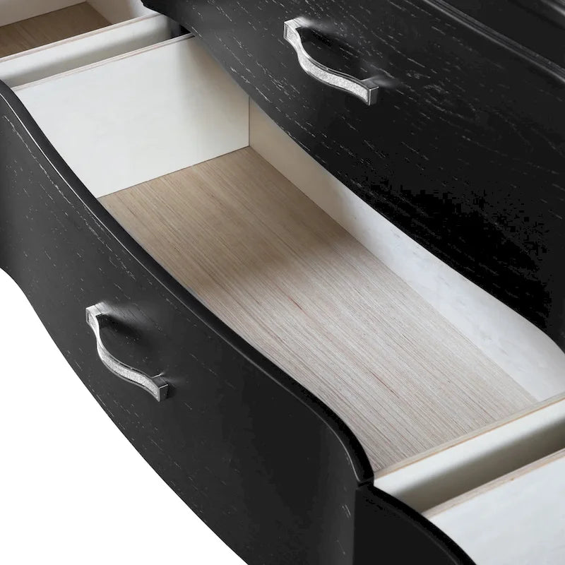 Seabliss Glam Solid Wood 9-Drawer Double Dresser
