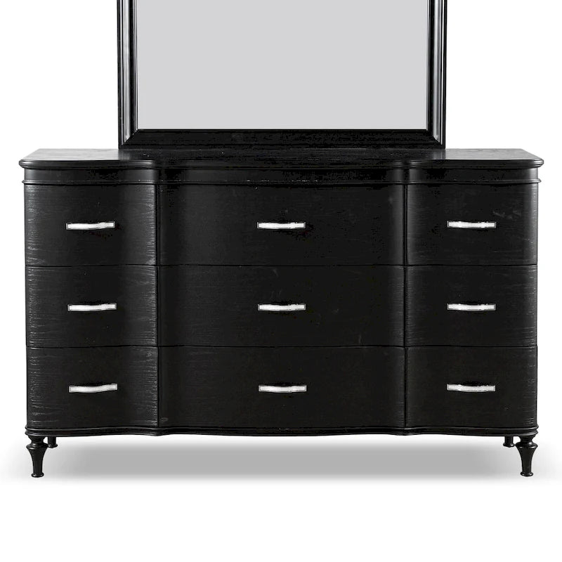 Seabliss Glam Solid Wood 9-Drawer Double Dresser